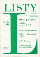 Pelikán Jiří a kol. red.: Listy 1995 č.2. roč. XXV.