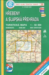 : Hreby a Slapská prehrada turistická mapa 1:50 000